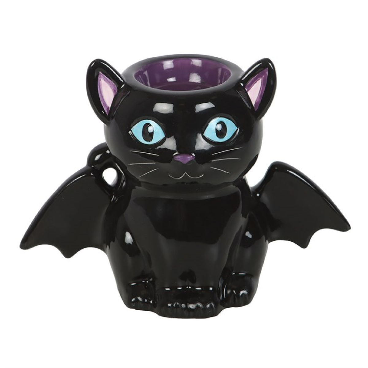*Cute and Creepy Bat Cat Shaped Ceramic Oil Burner and Wax Warmer(12/24)