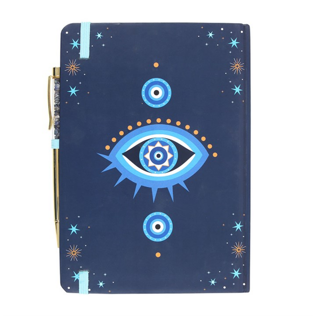 All Seeing Eye A5 Notebook with Crystal Chip Pen