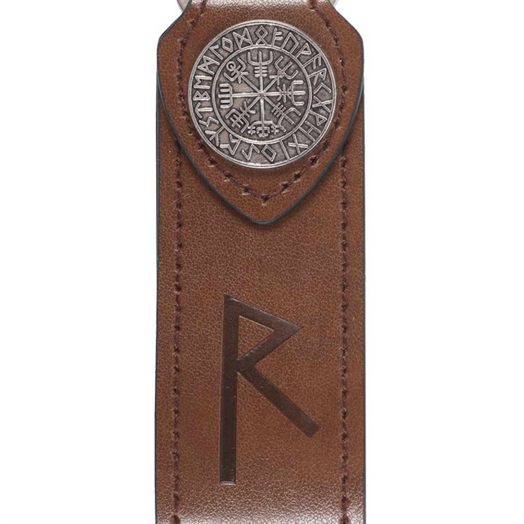 Journey Viking Rune Faux Leather Keyring