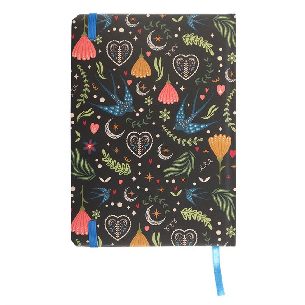 Midnight Bloom Print A5 Notebook