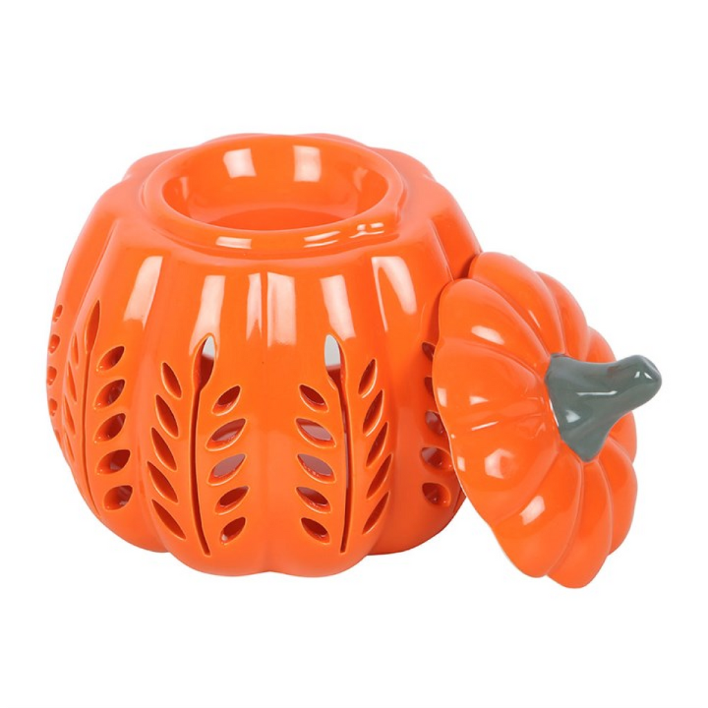 *Orange Autumn Days Cut Out Pumpkin Ceramic Oil Burner and Wax Warmer (9/18)