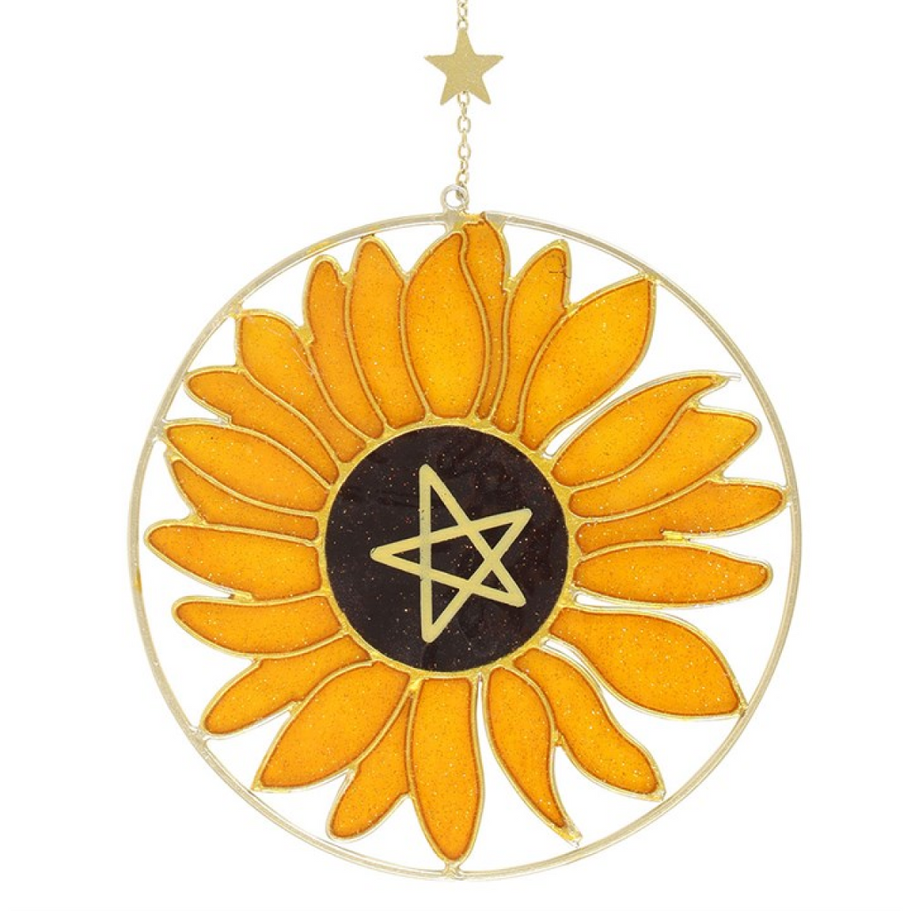 Bee Radiant Sunflower Suncatcher
