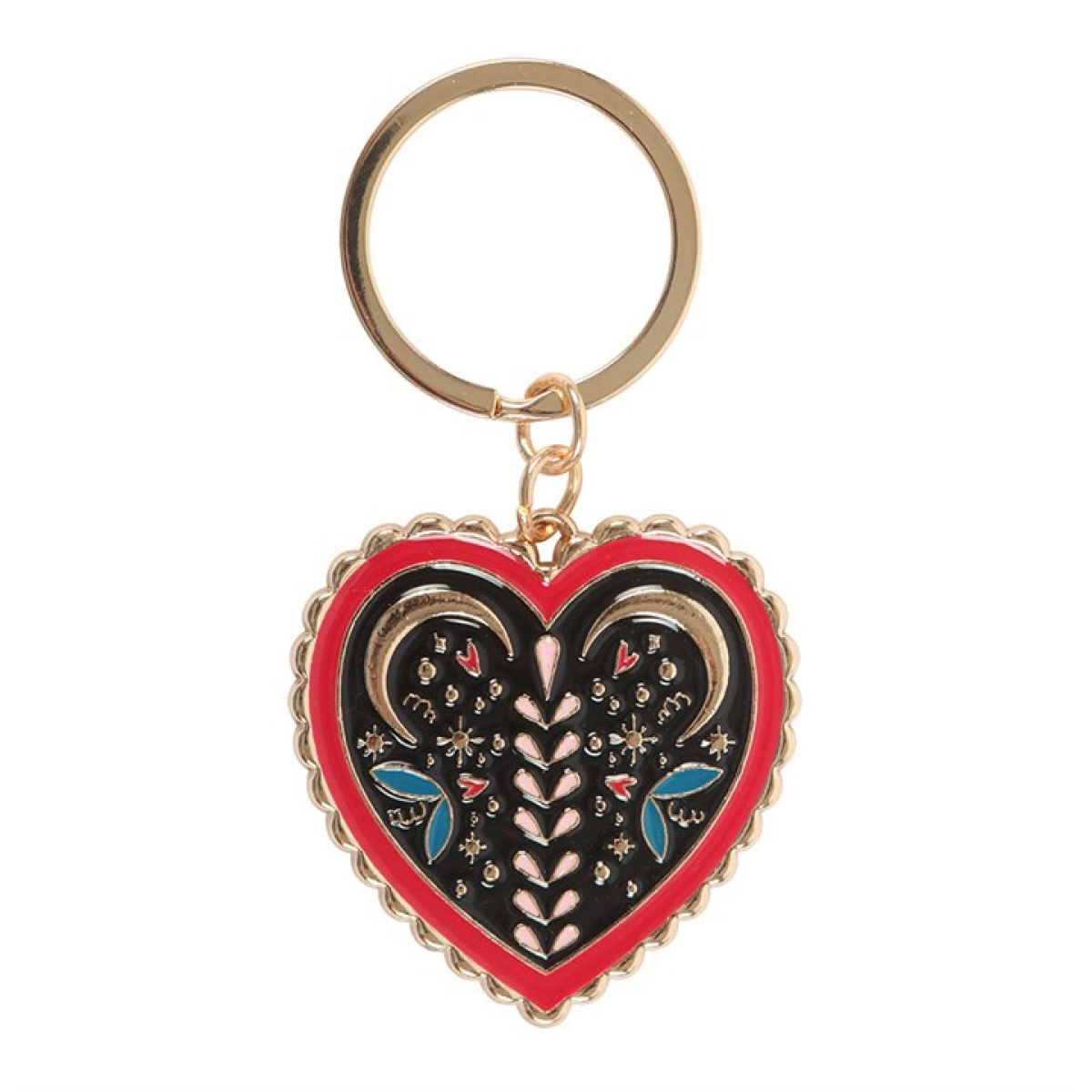 Folk Heart Keyring