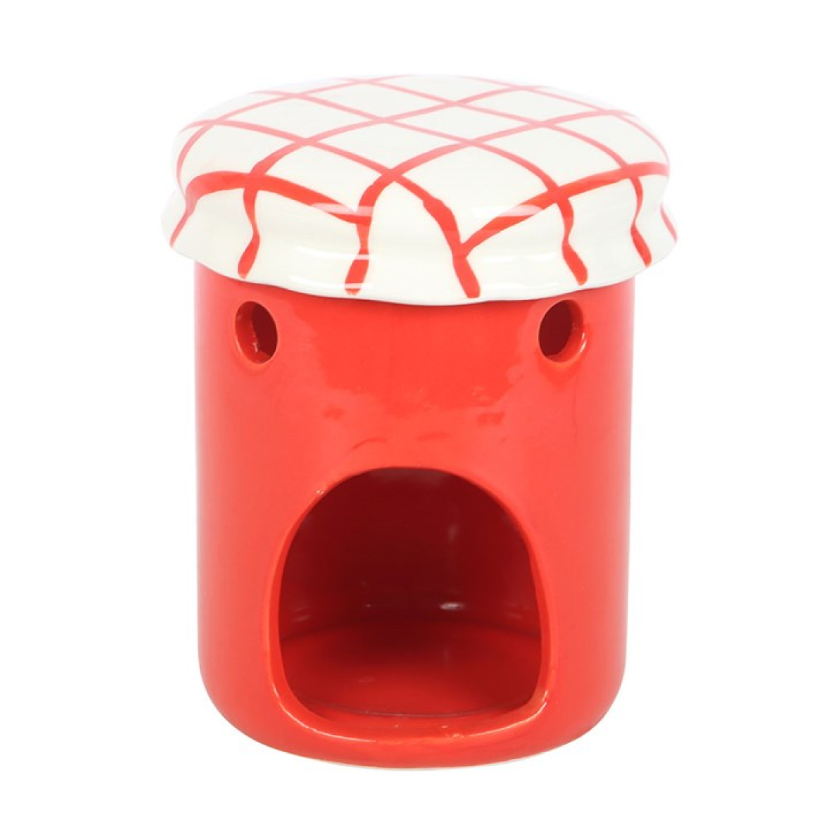 *Strawberry Jam Jar Ceramic Oil Burner and Wax Warmer (12/24)