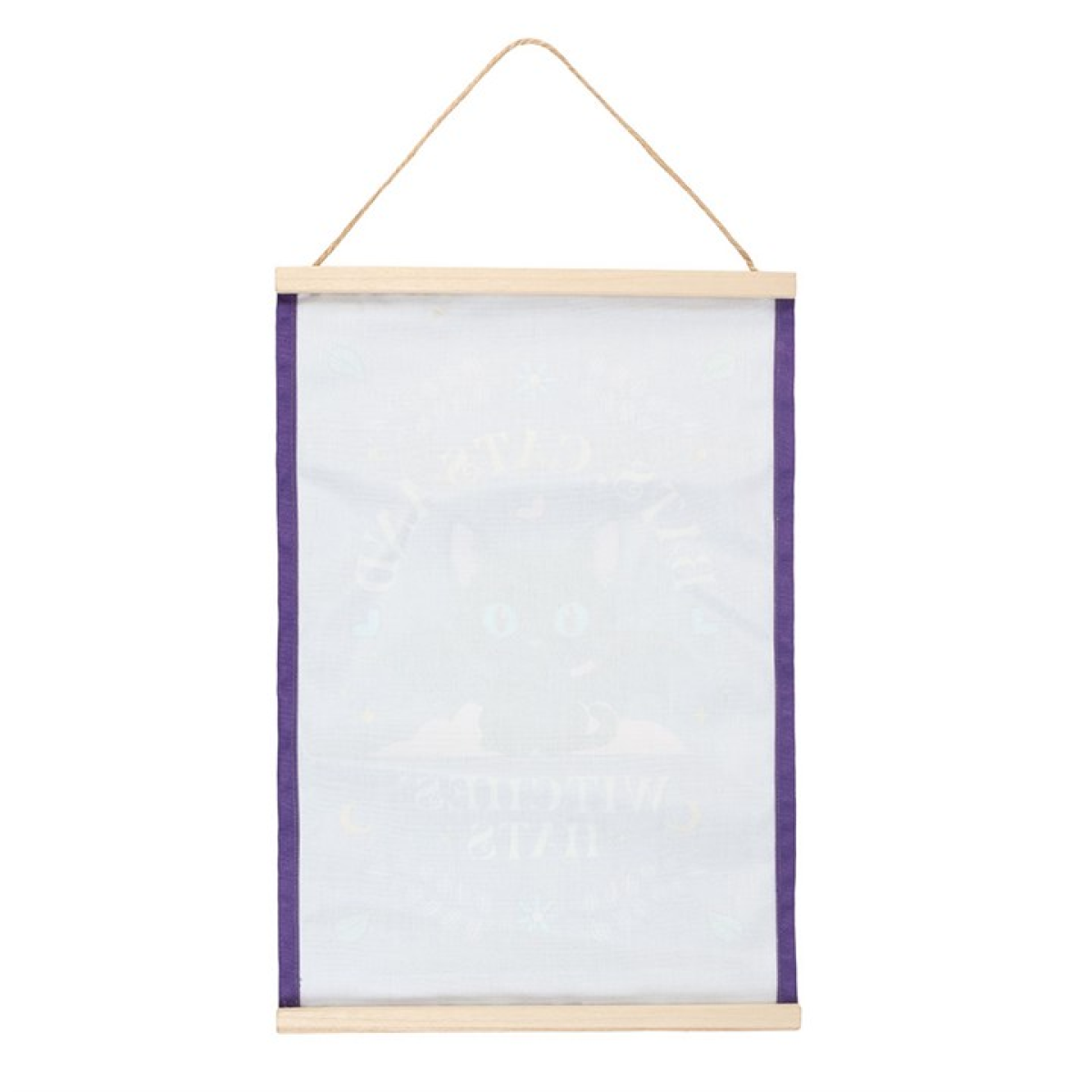 Bats, Cats and Witches Hats Fabric Wall Hanging