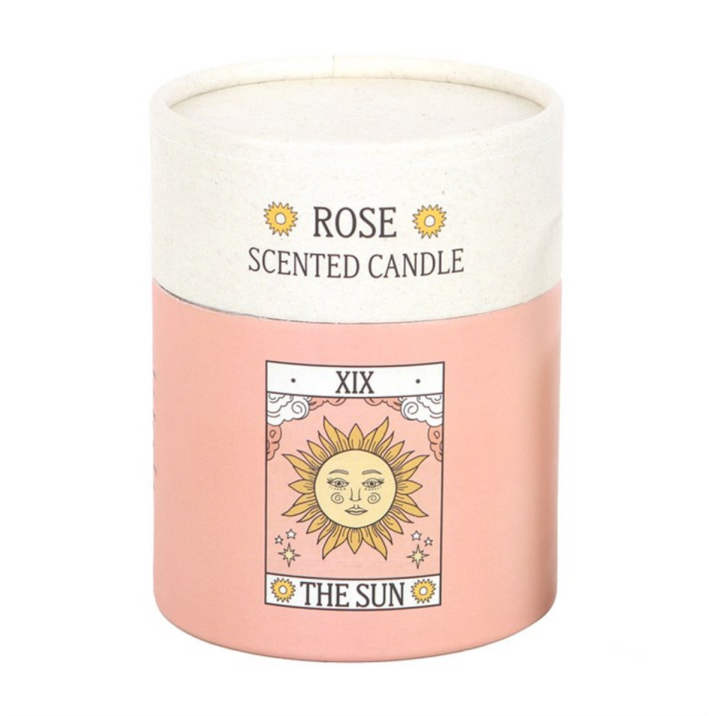The Sun Vintage Tarot Rose Candle