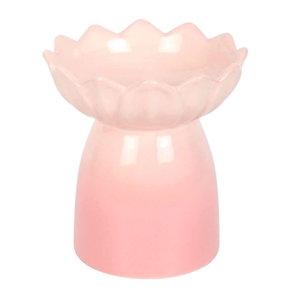 *Pink Water Lily Ceramic Oil Burner and Wax Warmer (12/24)