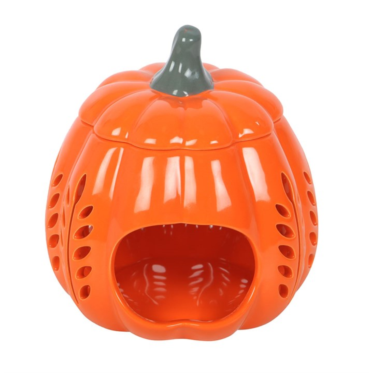 *Orange Autumn Days Cut Out Pumpkin Ceramic Oil Burner and Wax Warmer (9/18)