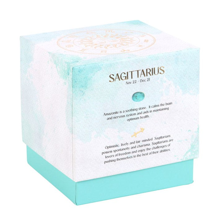 Sagittarius Ylang Ylang & Amber Gemstone Zodiac Candle
