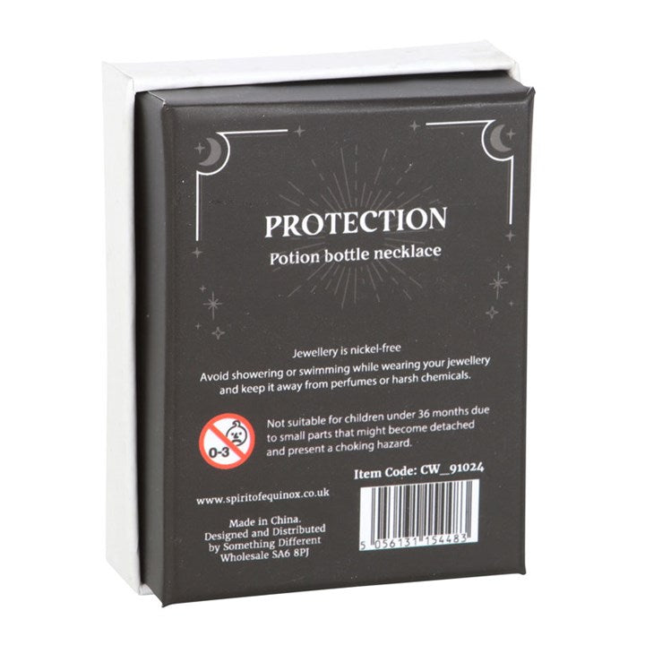 *Protection Potion Black Obsidian Crystal Chip Necklace (12/24)