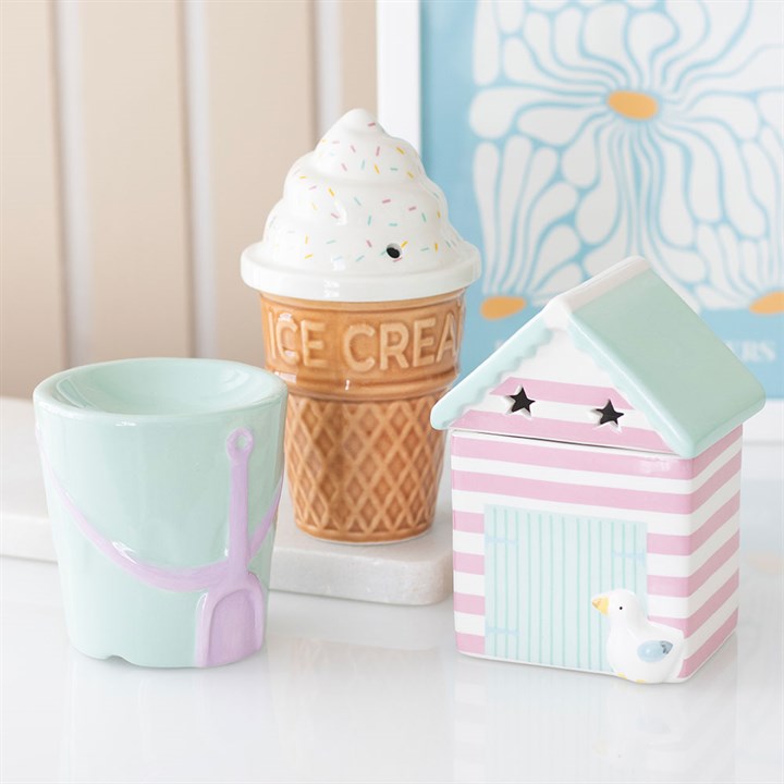 Pastel Beach Hut Oil Burner