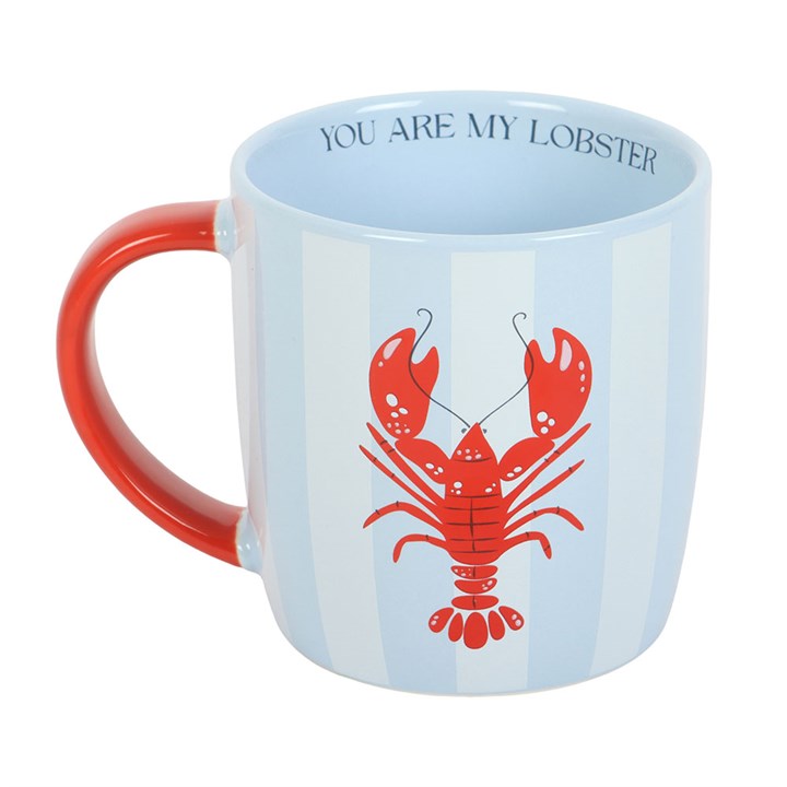 You Are My Lobster Striped Mug