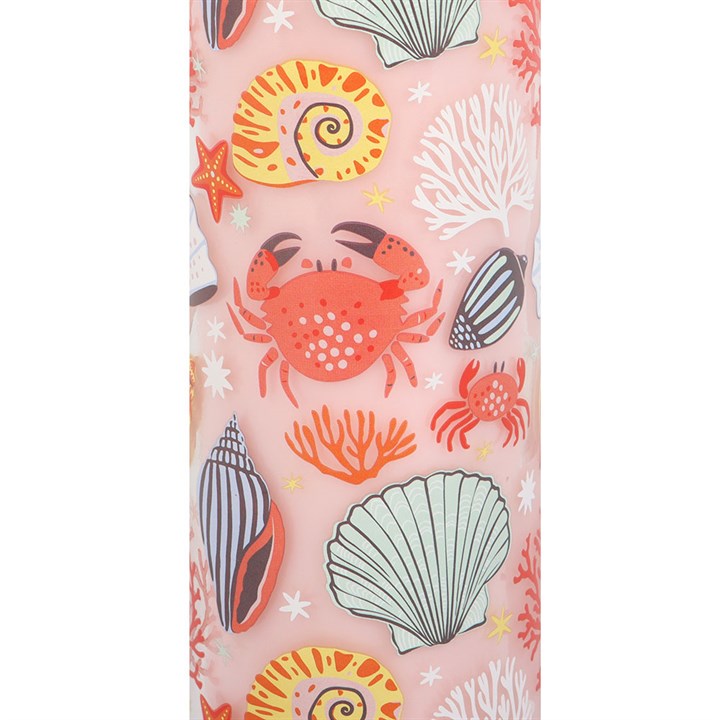 Pastel Shell Print Coconut & Sea Salt Tube Candle