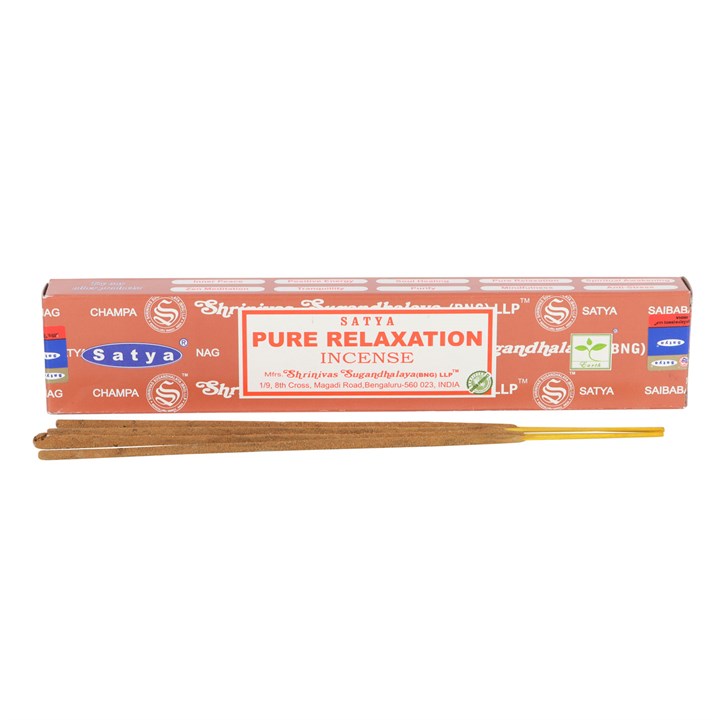 Set of 12 Pure Relaxation Incense Sticks by Satya (12/50)
