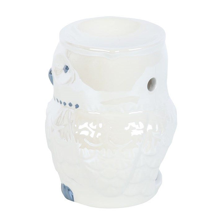 *Owl Shaped Ceramic Iridescent Oil Burner and Wax Warmer (12/24)