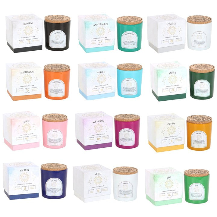 *Set of 12 Zodiac Gemstone Fragranced Candles (2/4)