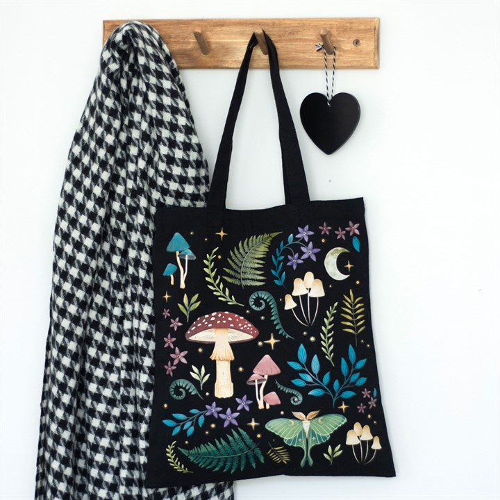 *Dark Forest Print Polycotton Tote Bag (6/24)