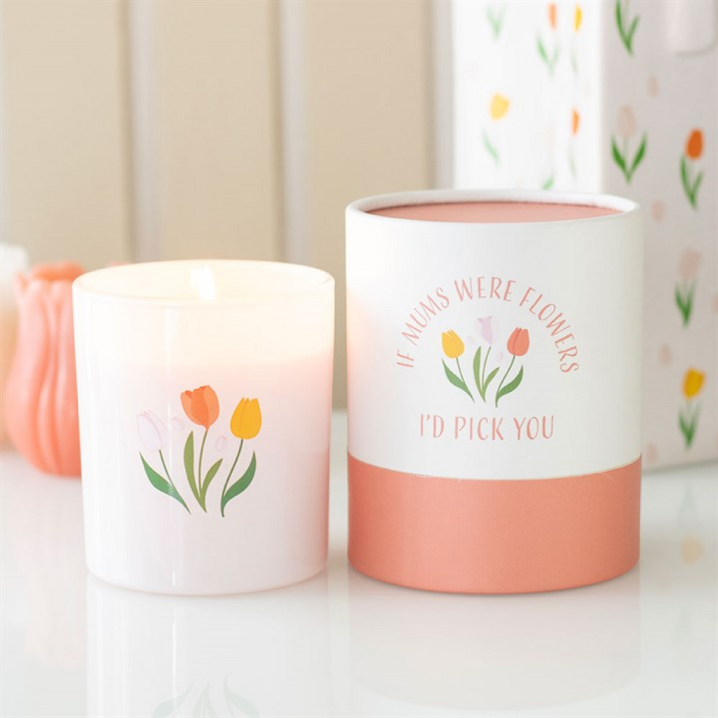If Mums Were Flowers French Tulip Candle