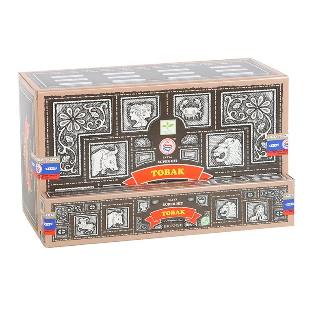 Set of 12 Satya Superhit Tobak Incense 15g (12/50)