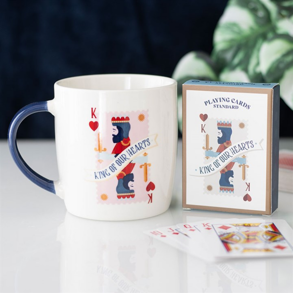 King of Our Hearts Mug and Playing Cards Set