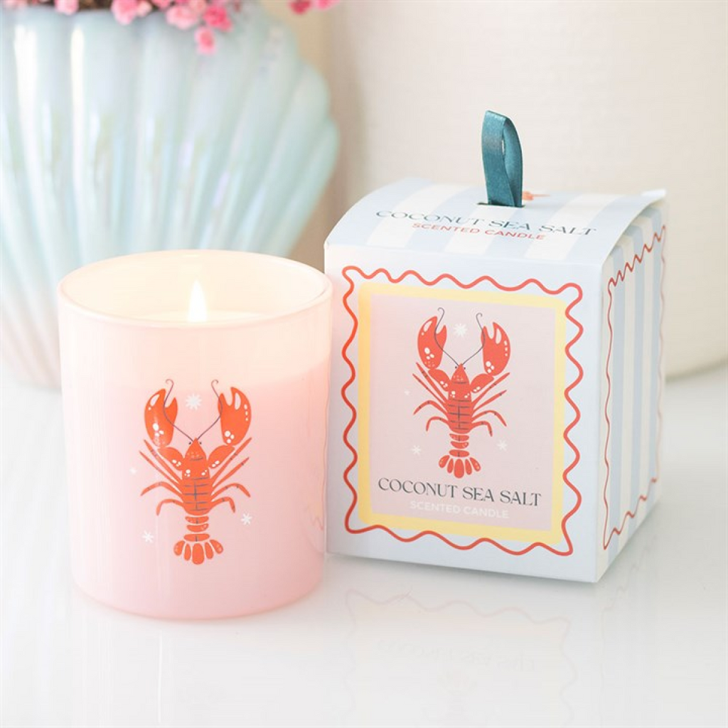 Pastel Lobster Coconut & Sea Salt Candle