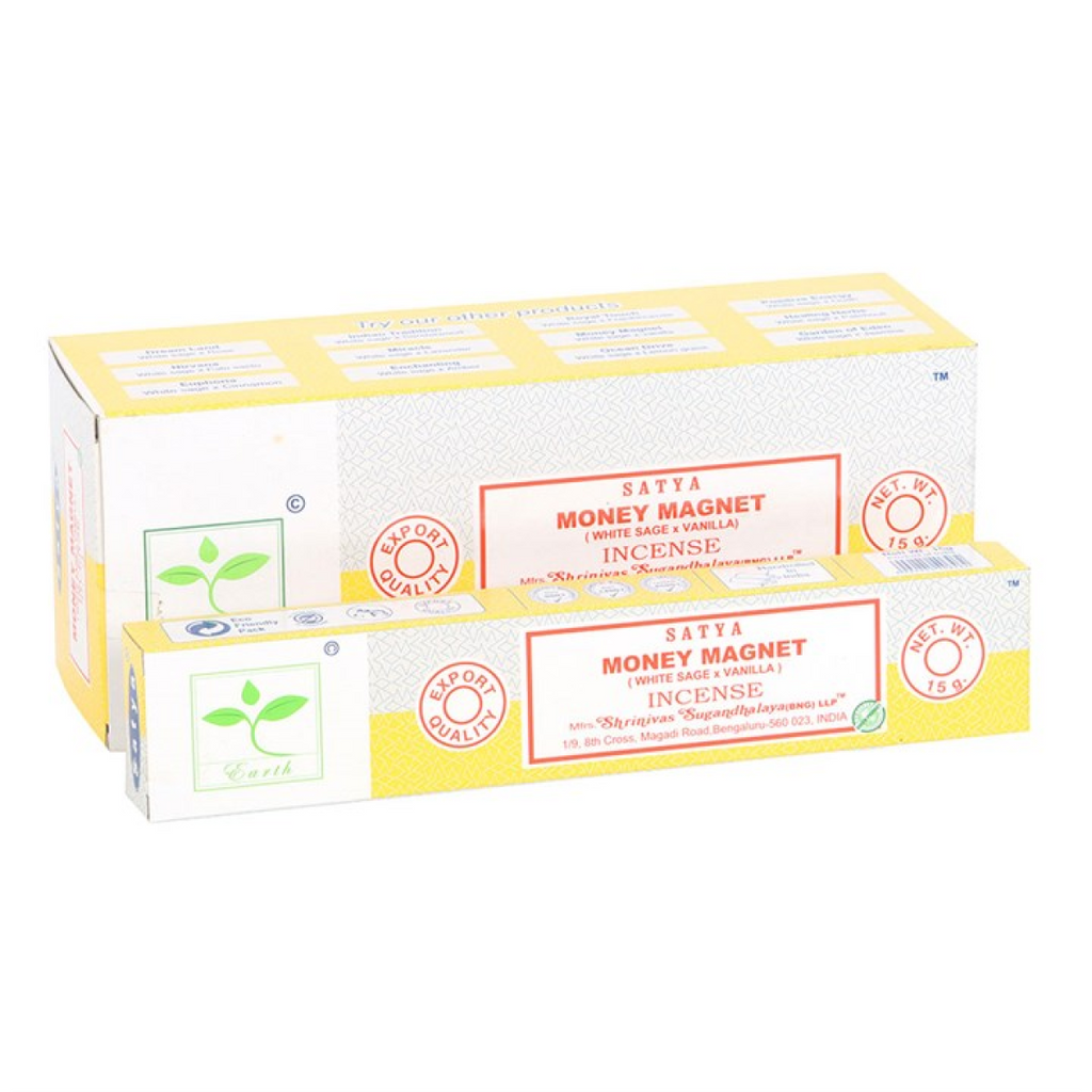 Set of 6 Earth Satya Money Magnet Incense (12/50)